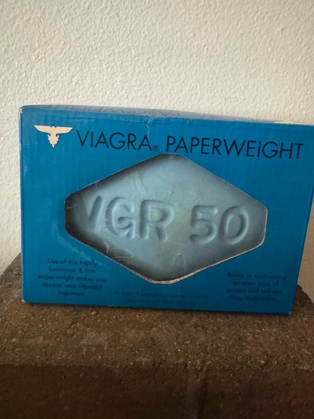 Blue Paperweight - Novelty Home Accent